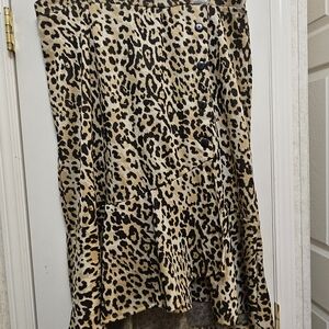Cato Animal Print A-Line Skirt